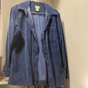L.L Bean Blue Corduroy Shirt